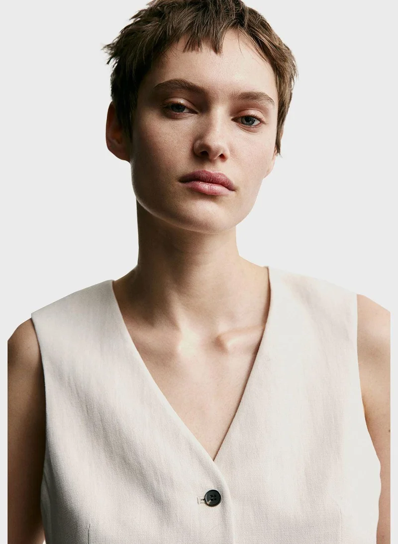 H&M Button Detail Waist Coat